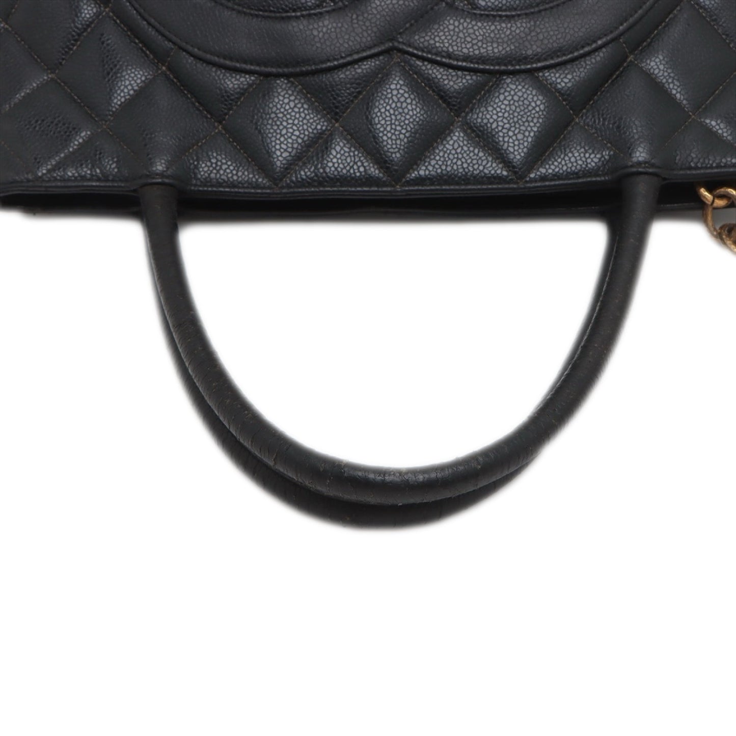 Chanel Quilted Caviar Medallion Tote Bag