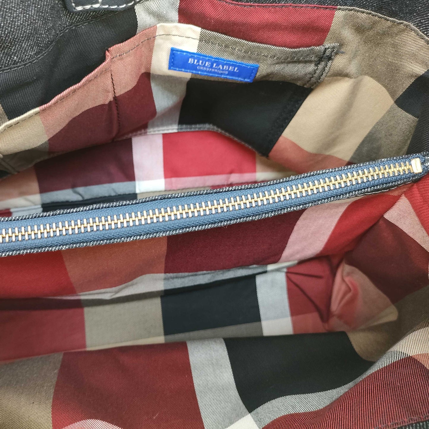 Burberry Denim Blue Label Tote Bag