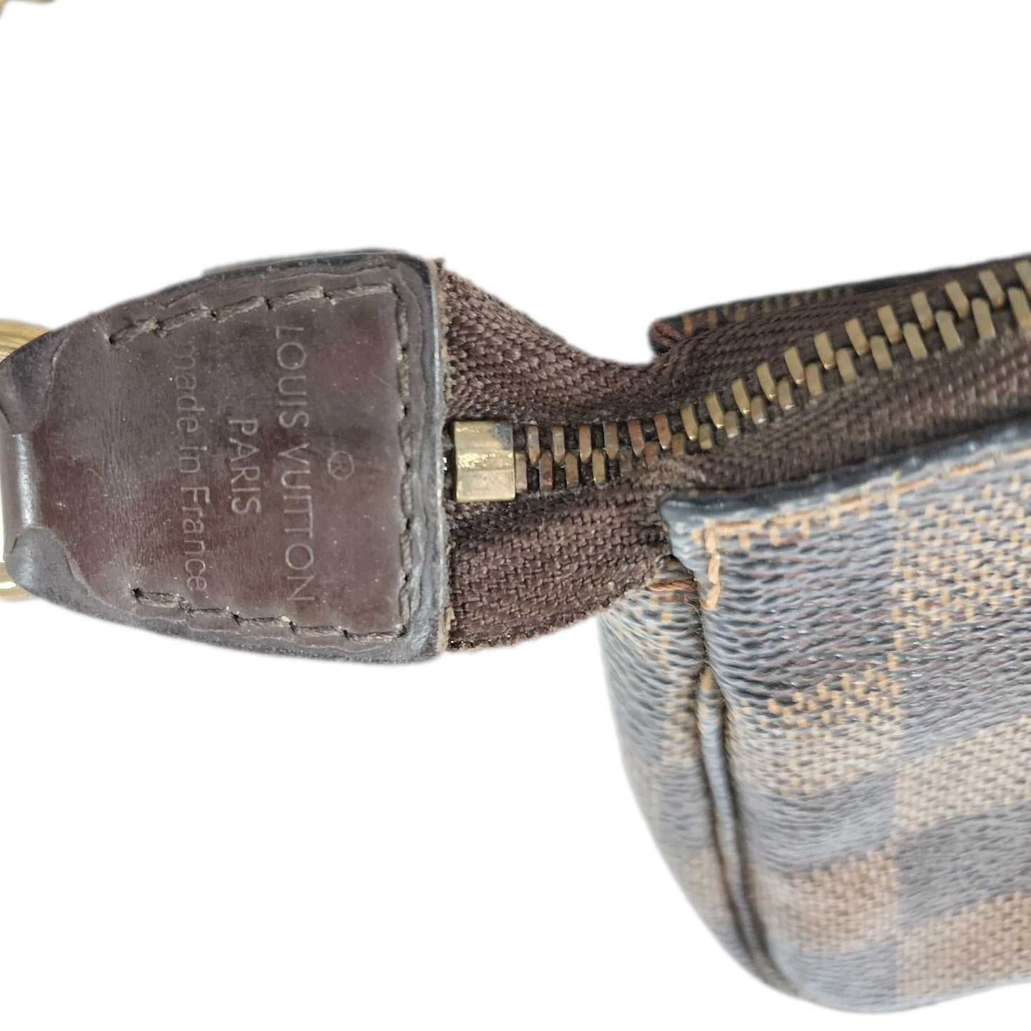 Louis Vuitton Damier Ebene Canvas Mini Pochette Accessories FL3068