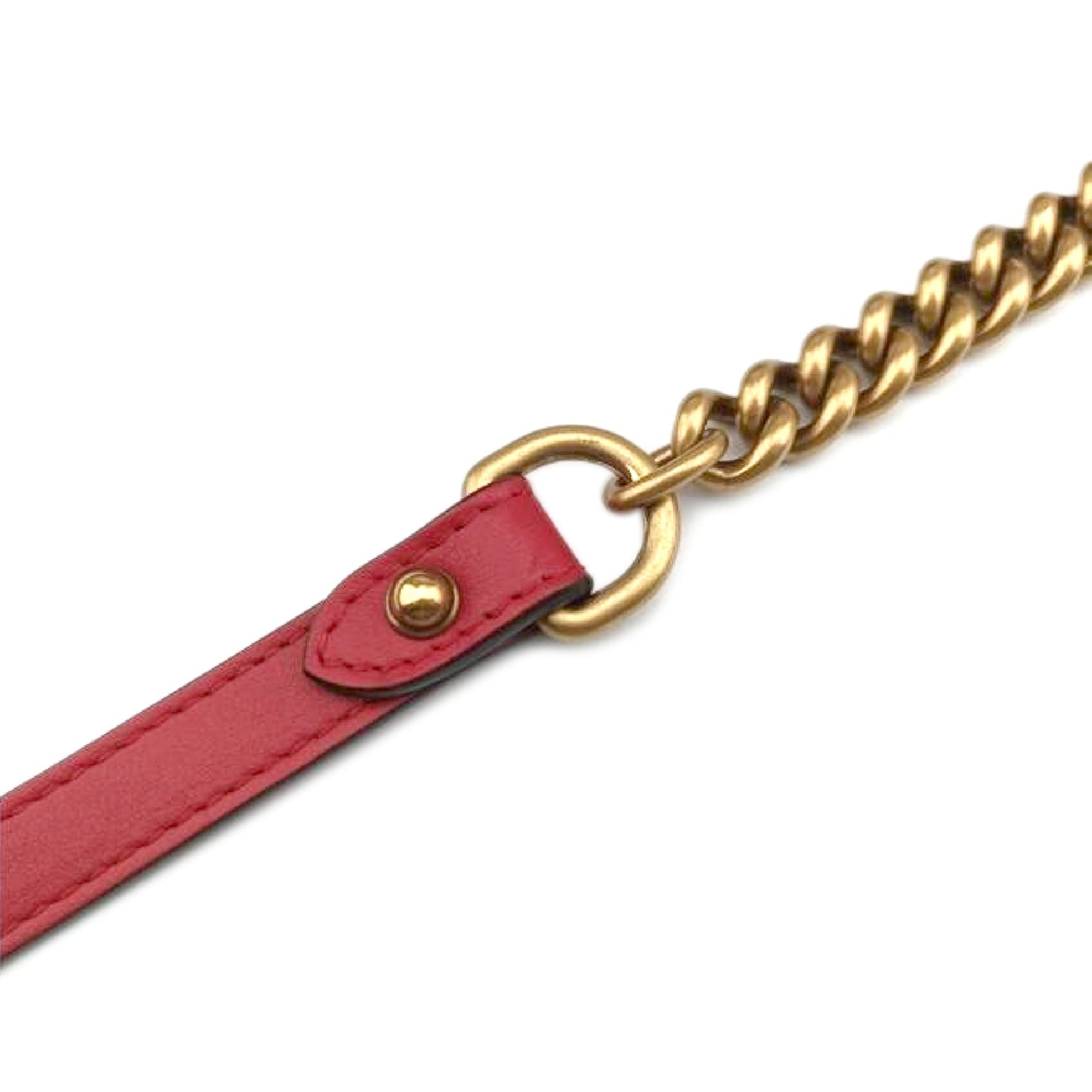 Gucci Calfskin GG Marmont Small Top Handle Bag