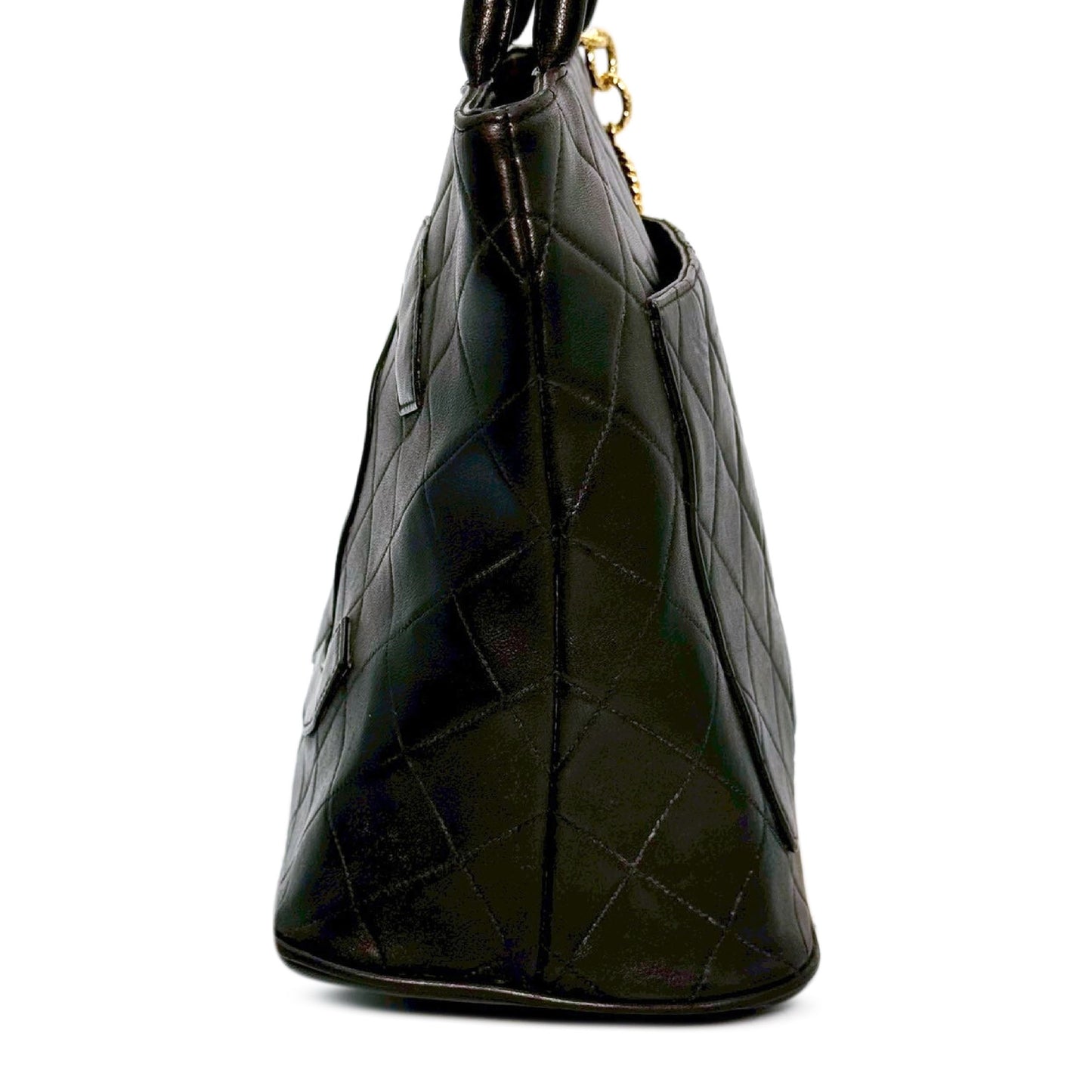 Chanel Quilted Lambskin Medallion Tote Bag