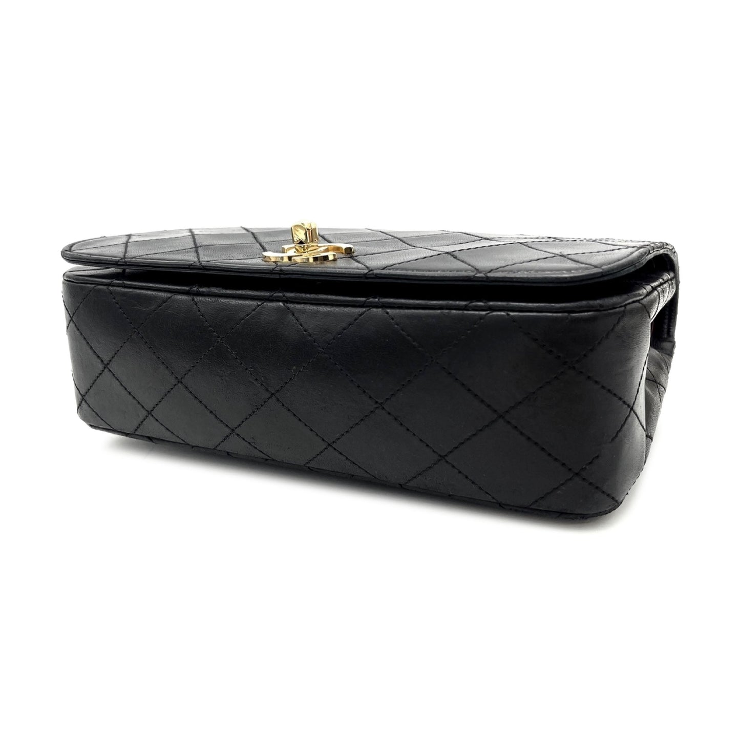 Chanel Quilted Lambskin Full Flap Shoulder Bag