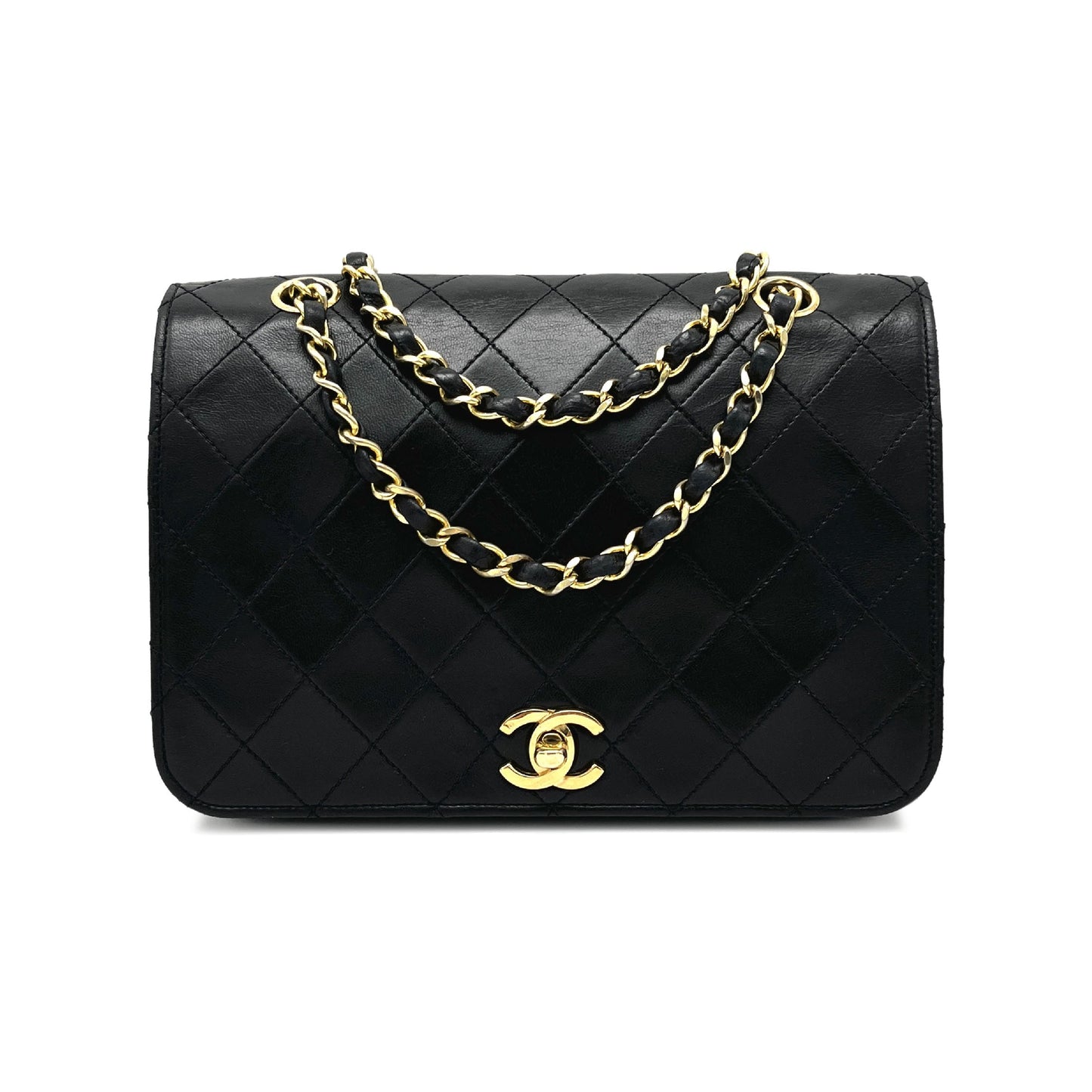 Chanel Quilted Lambskin Full Flap Shoulder Bag
