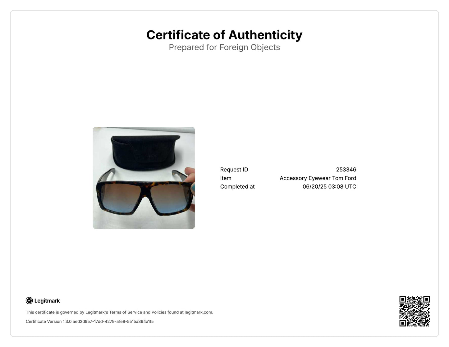 Tom Ford Raven Square Frame Sunglasses
