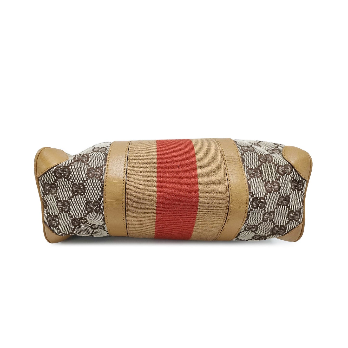 Gucci GG Canvas Web Boston Bag