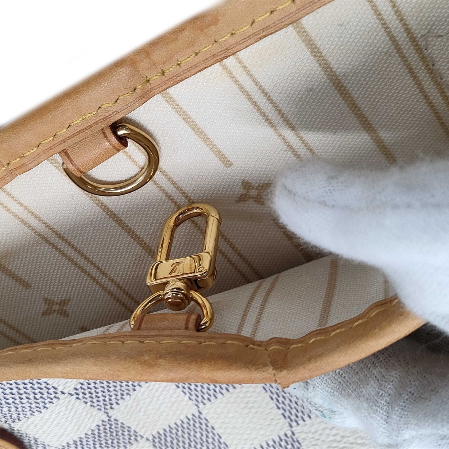 Louis Vuitton Damier Azur Canvas Neverfull PM Tote Bag SD4150