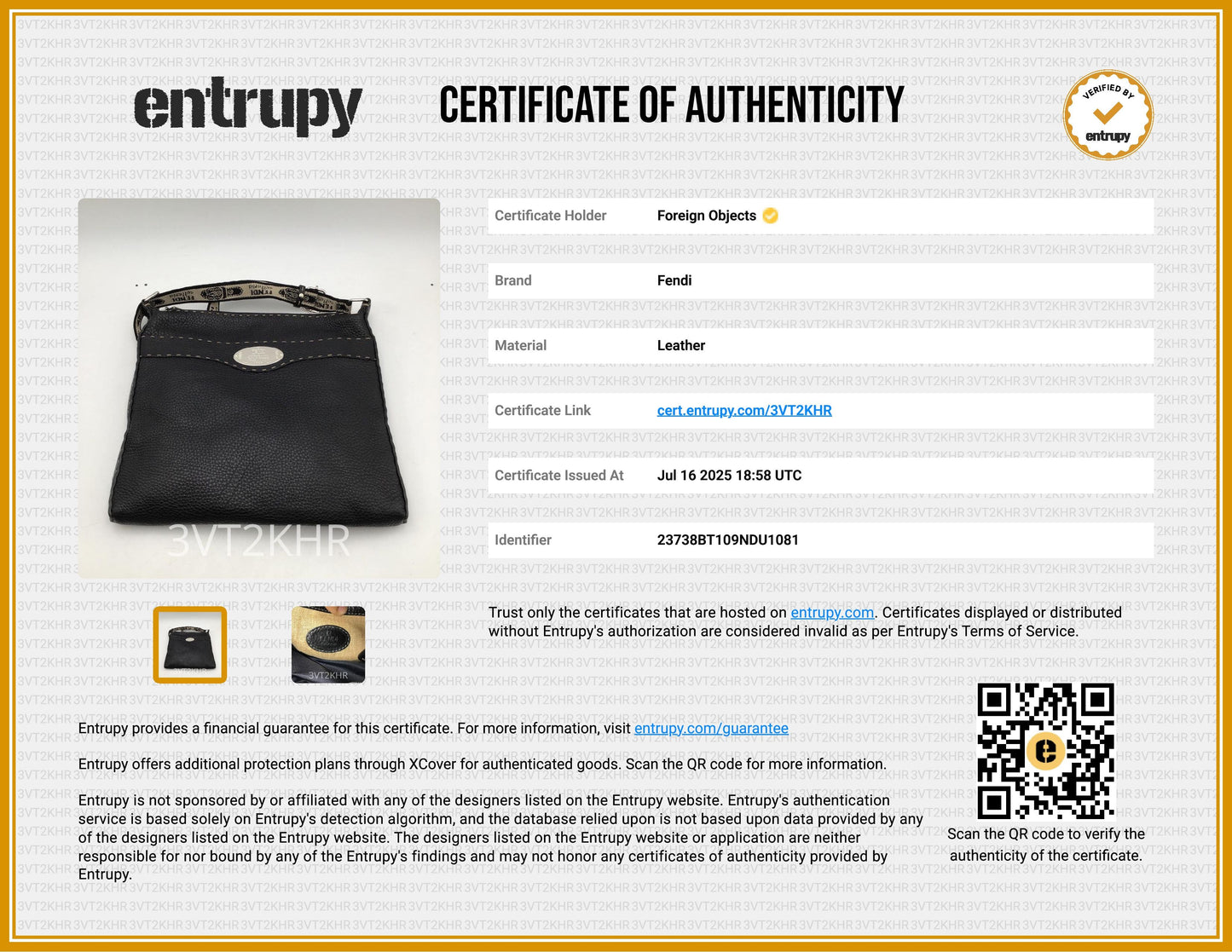 Fendi Leather Selleria Crossbody Bag
