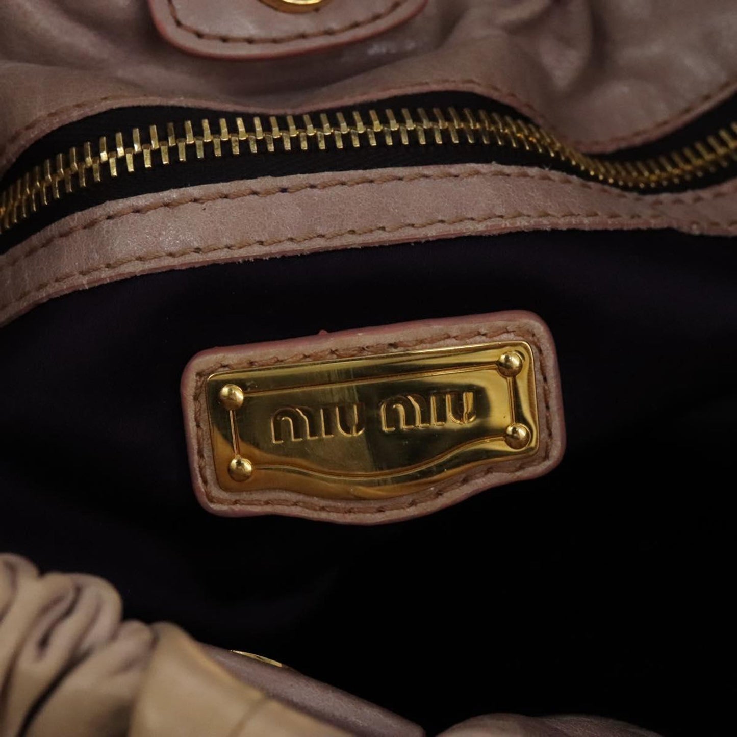 Miu Miu Vitello Leather Shoulder Bag