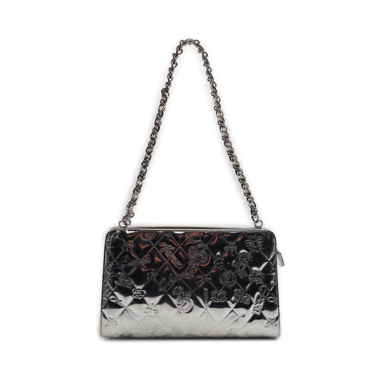 Chanel Metallic Patent Lucky Symbols Pochette
