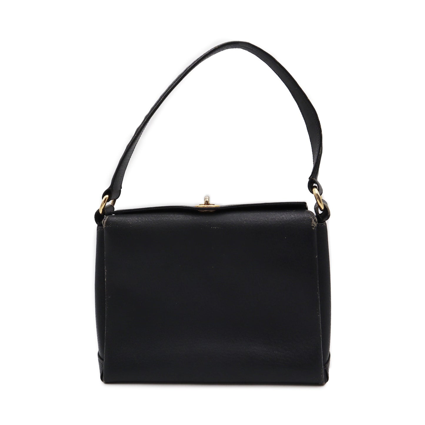 Gucci Calfskin Turnlock Top Handle Bag