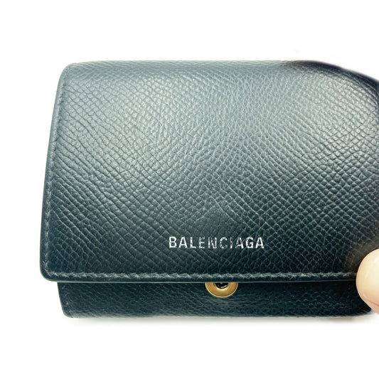 Balenciaga Leather Tri-Fold Wallet