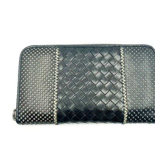 Bottega Veneta Intrecciato Leather Zip Around Wallet