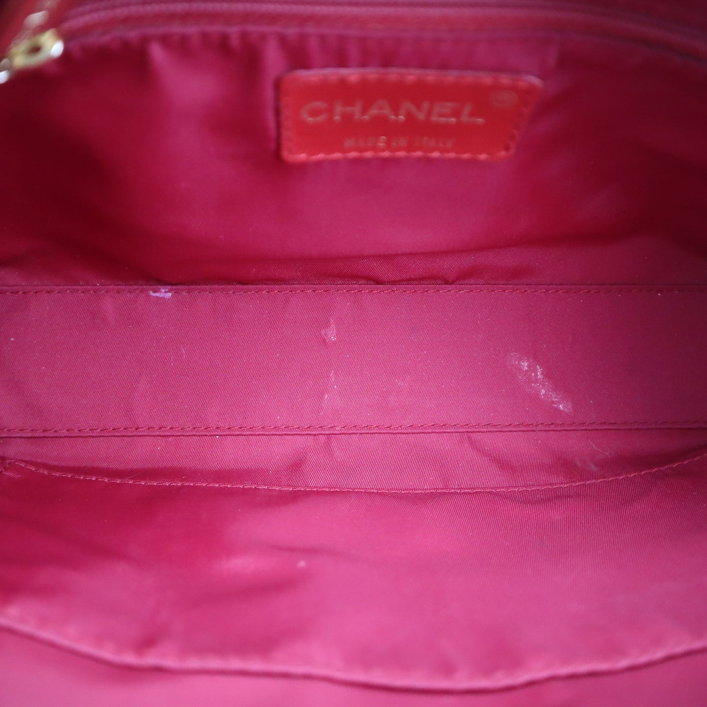 Chanel Quilted Patent Chocolate Bar Chain Shoulder Bag
