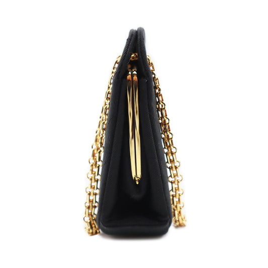 Chanel Chevron Quilted Jersey Cotton Shoulder Bag