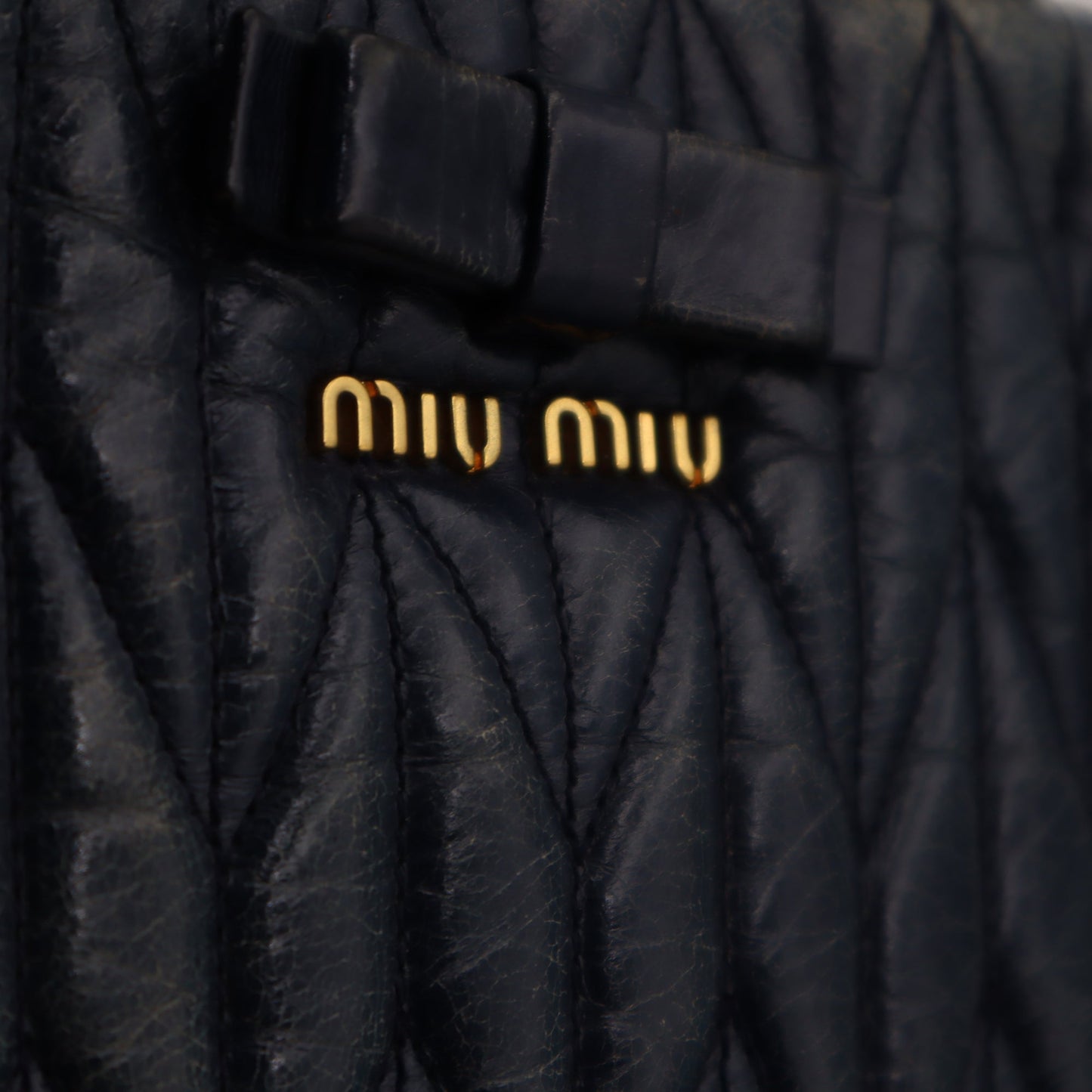 Miu Miu Matelasse Leather Convertible Tote Bag