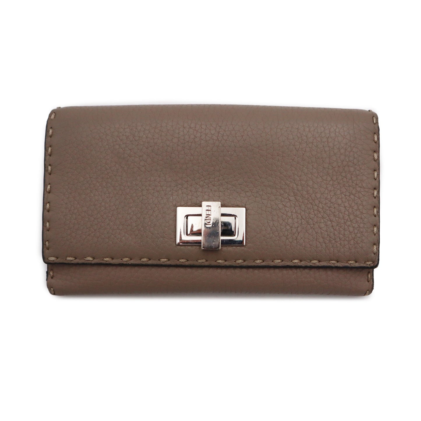 Fendi Cuoio Romano Selleria Peekaboo Continental Wallet
