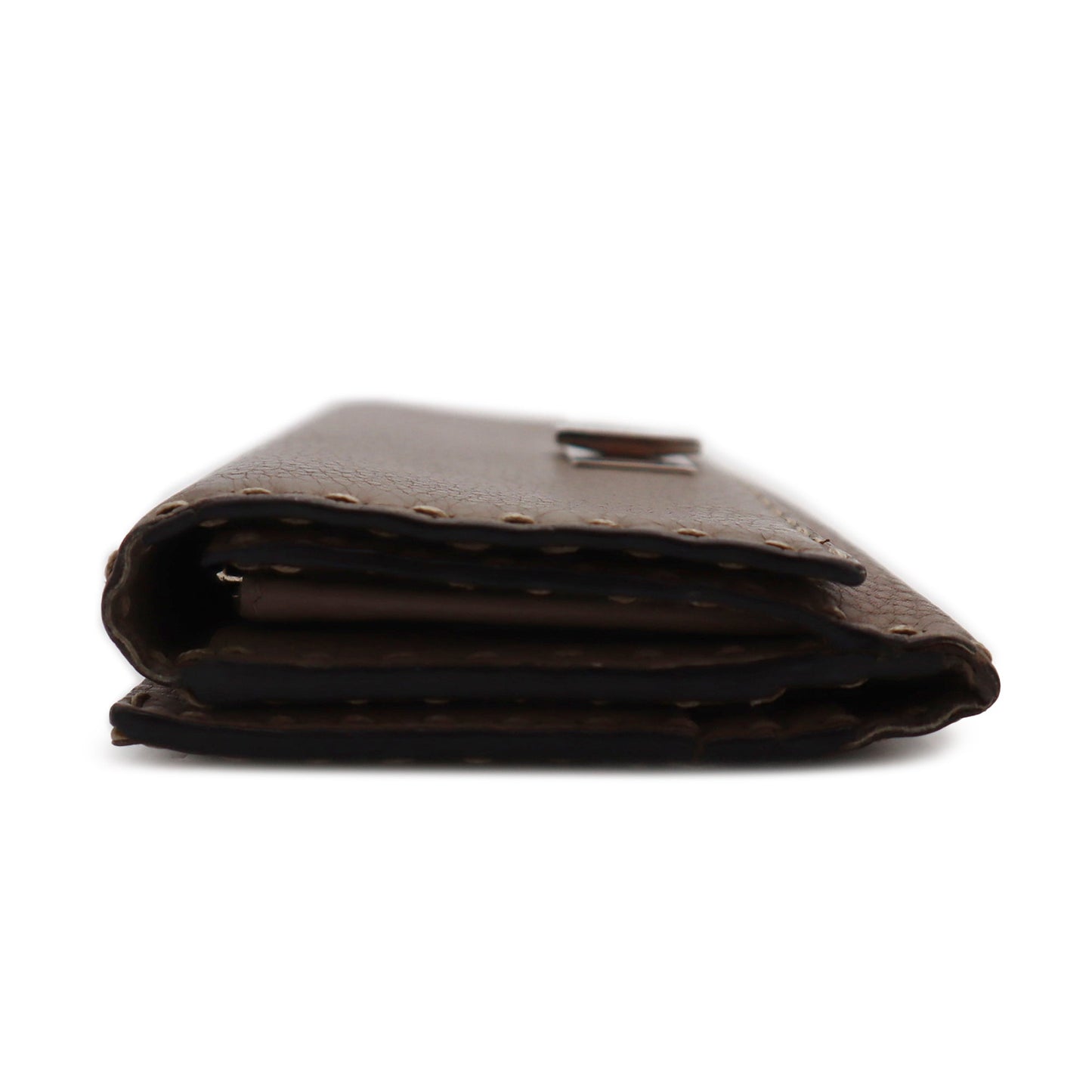 Fendi Cuoio Romano Selleria Peekaboo Continental Wallet
