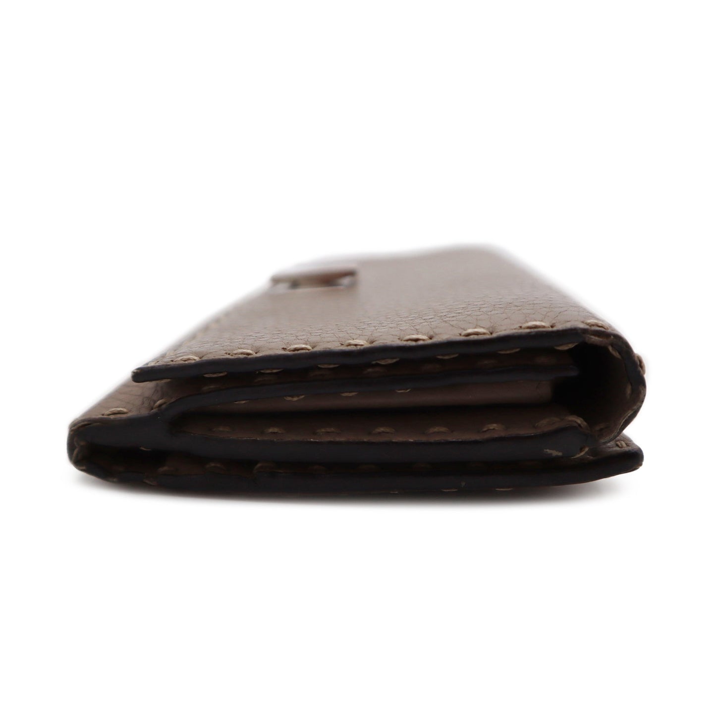 Fendi Cuoio Romano Selleria Peekaboo Continental Wallet