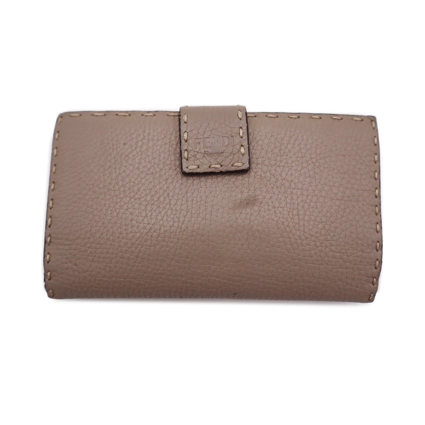 Fendi Cuoio Romano Selleria Peekaboo Continental Wallet