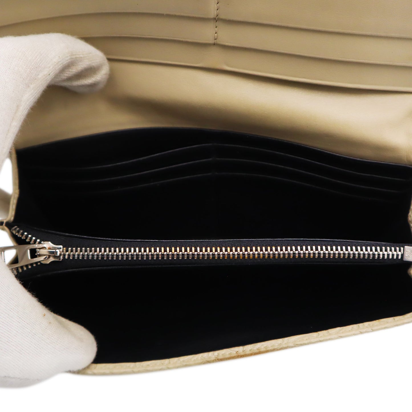 Loewe Embossed Leather Long Wallet