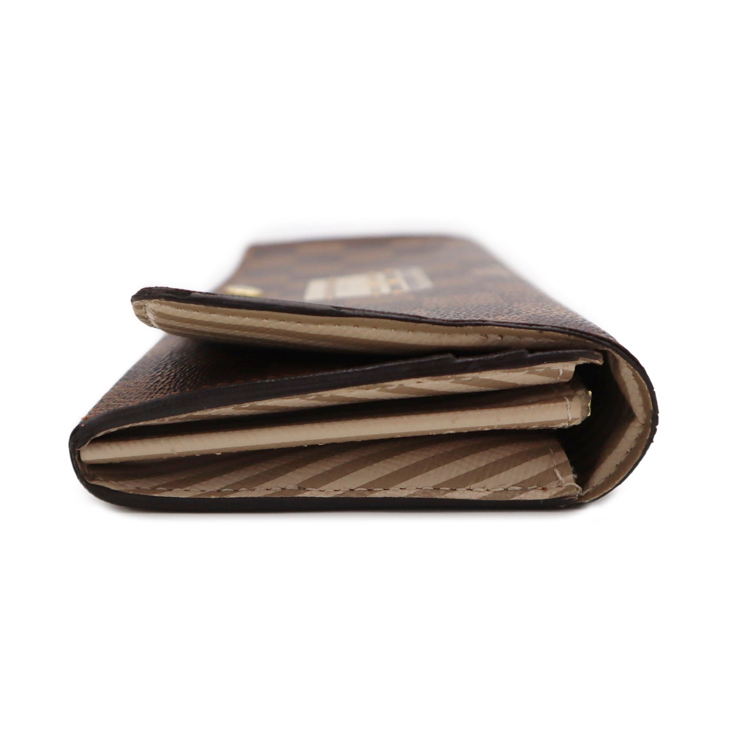 Louis Vuitton Damier Ebene Trunks and Locks Tresor Wallet GI2173