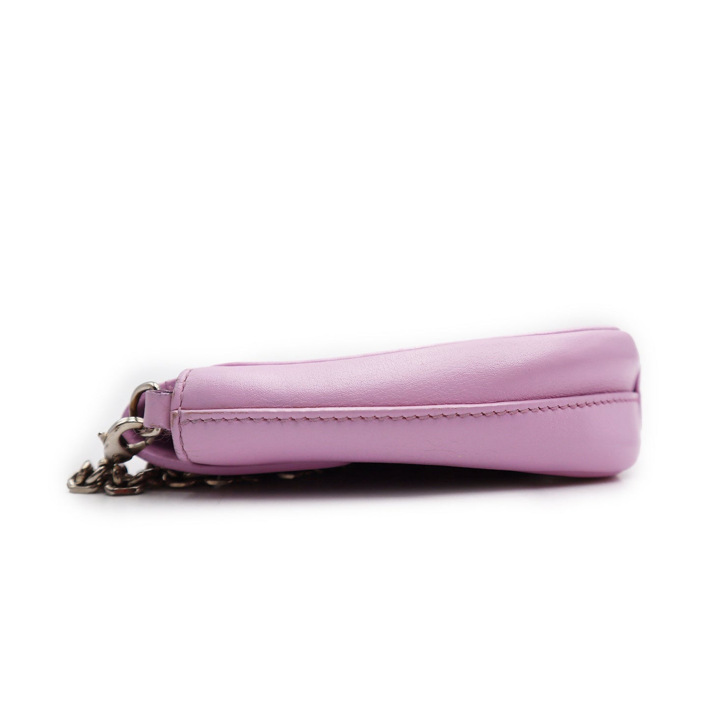 Dior Calfskin Tri-Color Wallet on Chain