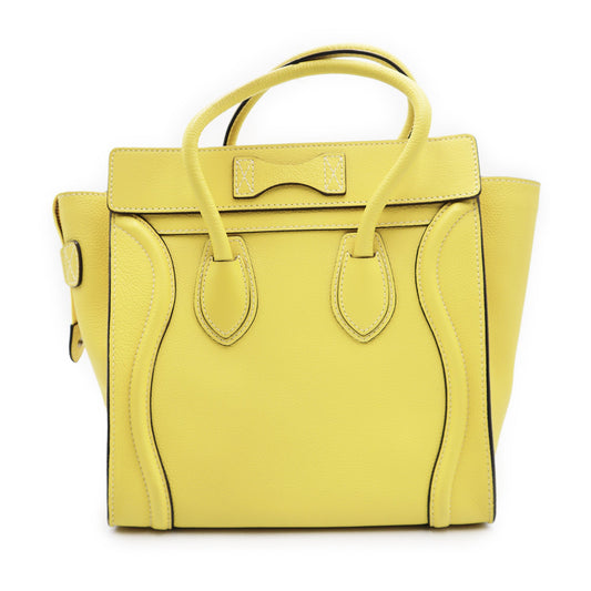 Celine Smooth Calfskin Luggage Tote Bag