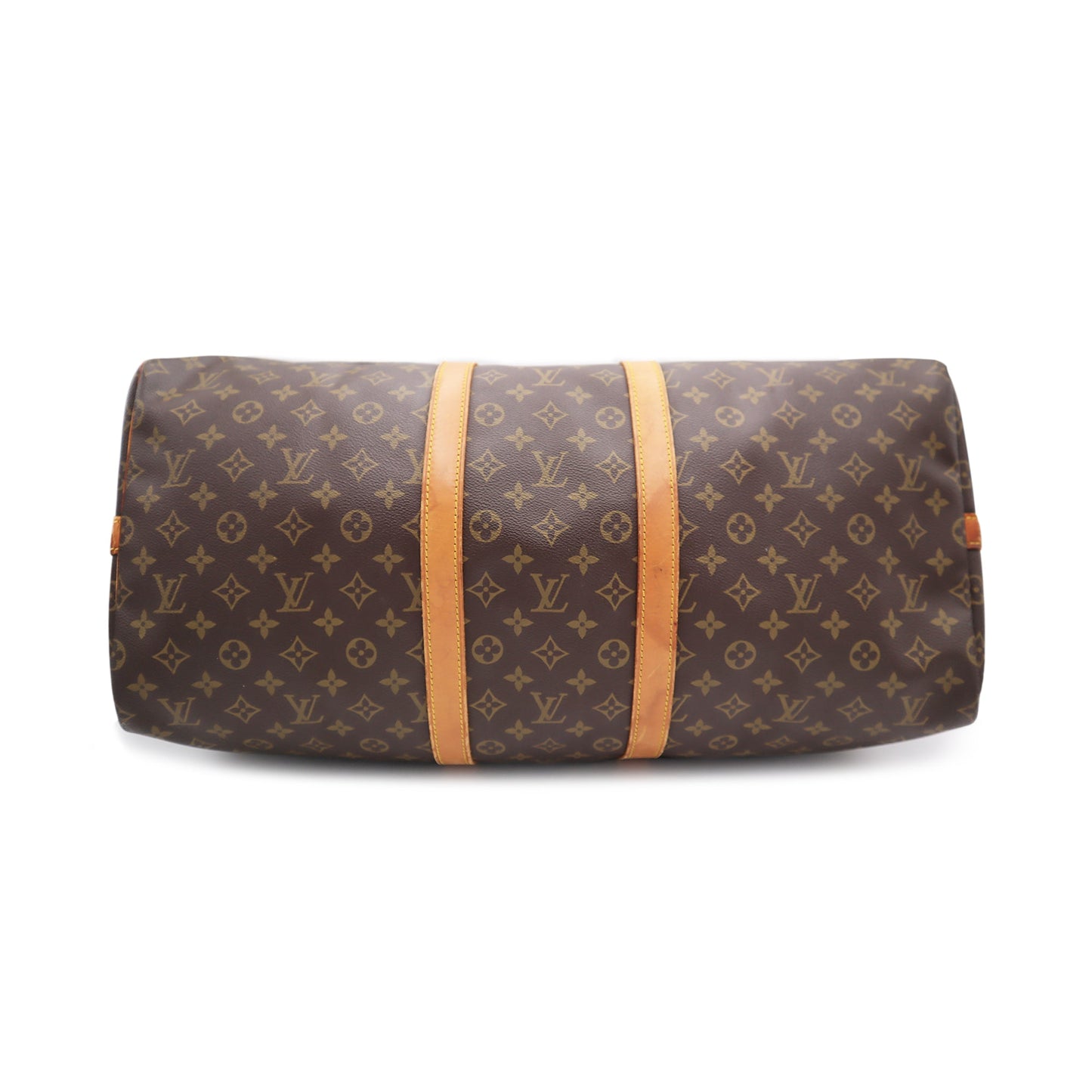 Louis Vuitton Monogram Canvas Keepall 55 Bandouliere Travel Bag 893