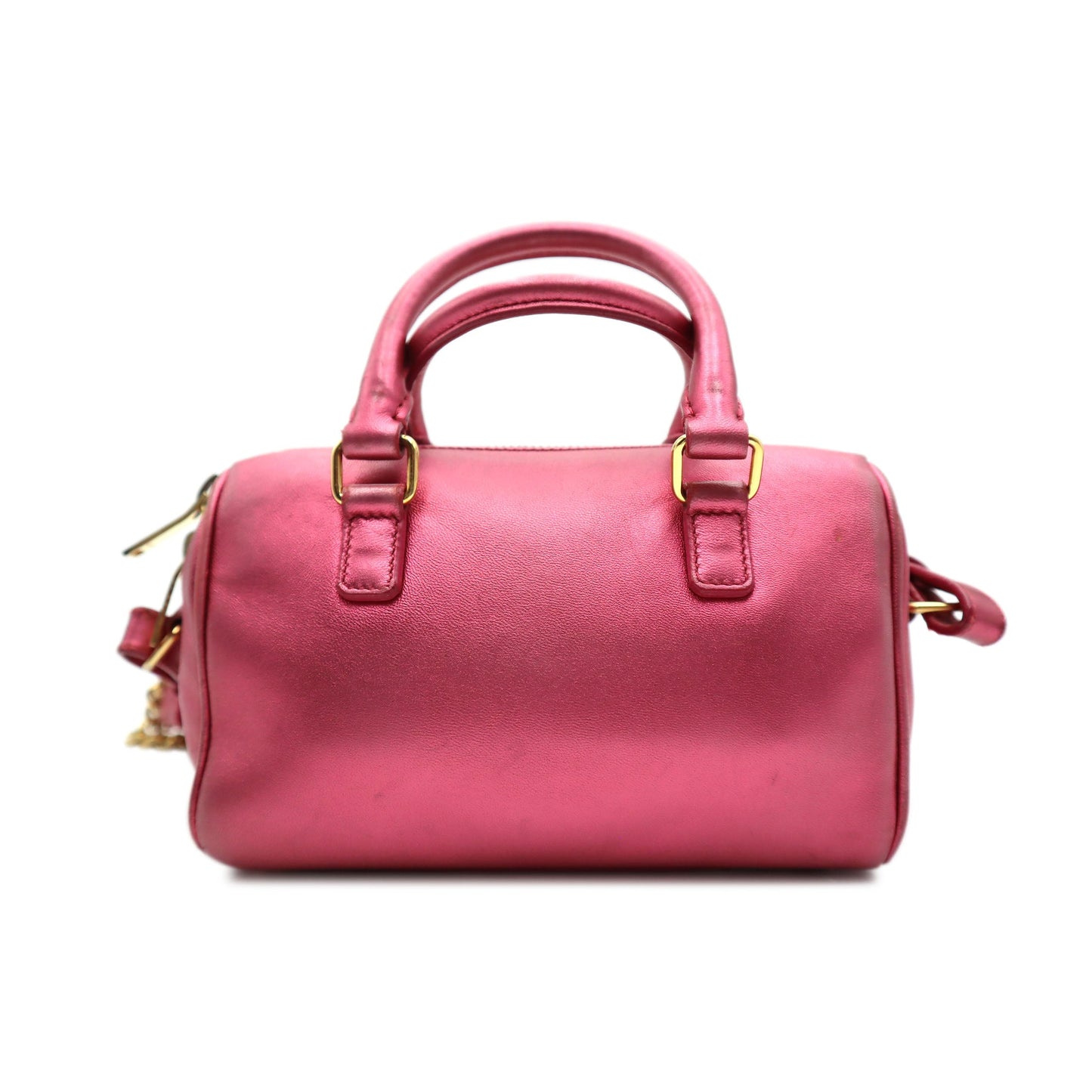 YSL Metallic Leather Classic Toy Duffle Crossbody Bag