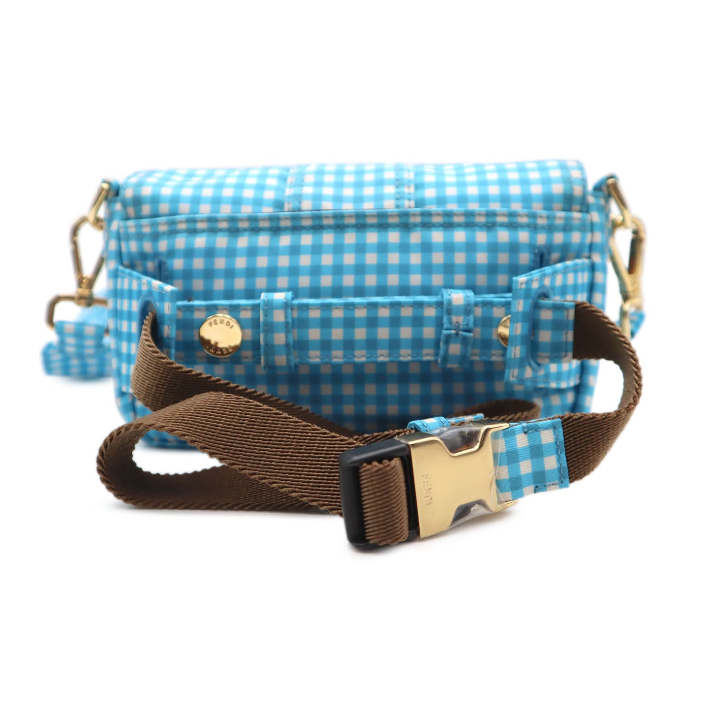 Fendi Check Nylon Joshua Vides Baguette Convertible Waist Bag