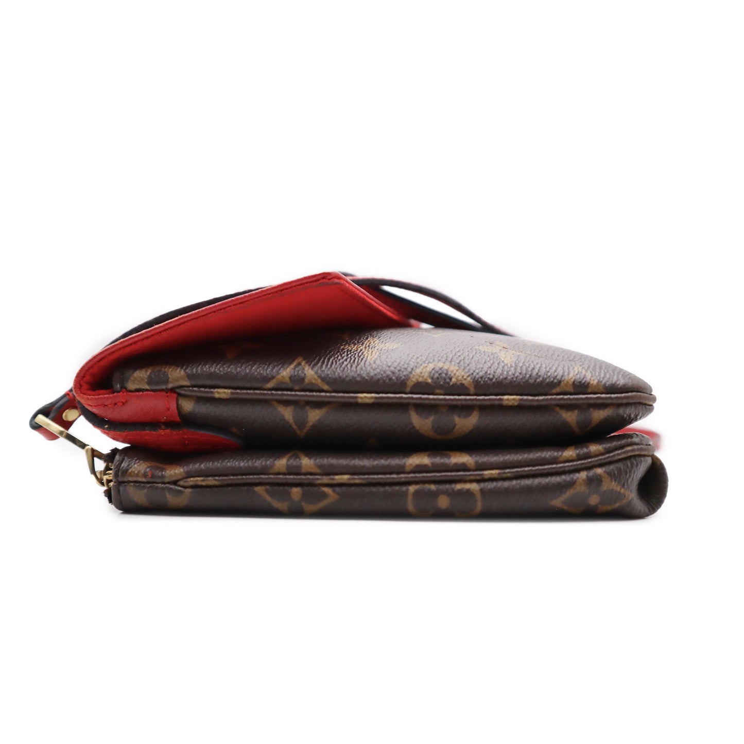 Loui Vuitton Monogram Canvas Twice Pochette Shoulder Bag AR3105