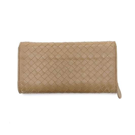 Bottega Veneta Intrecciato Leather Continential Wallet