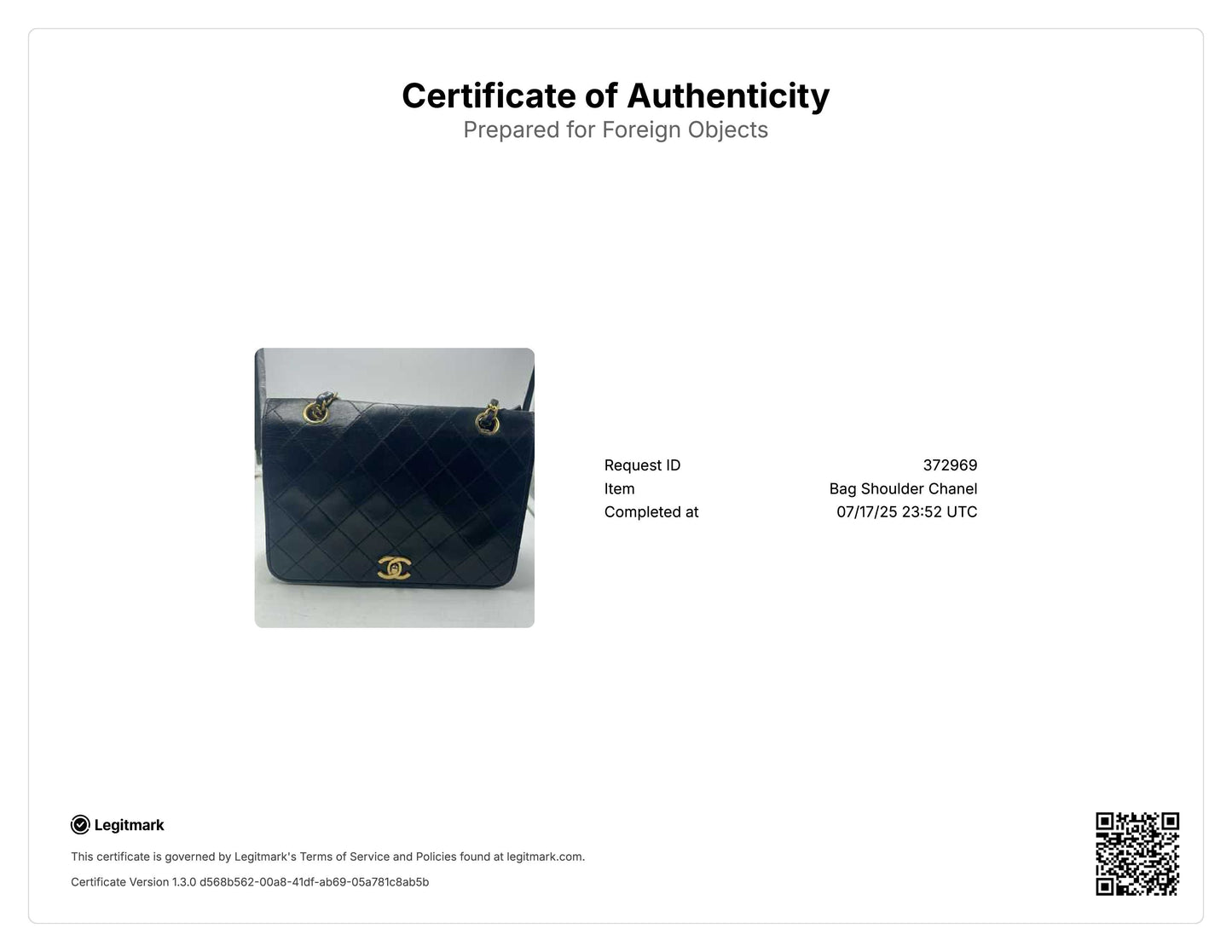 Chanel Quilted Lambskin Full Flap Shoulder Bag