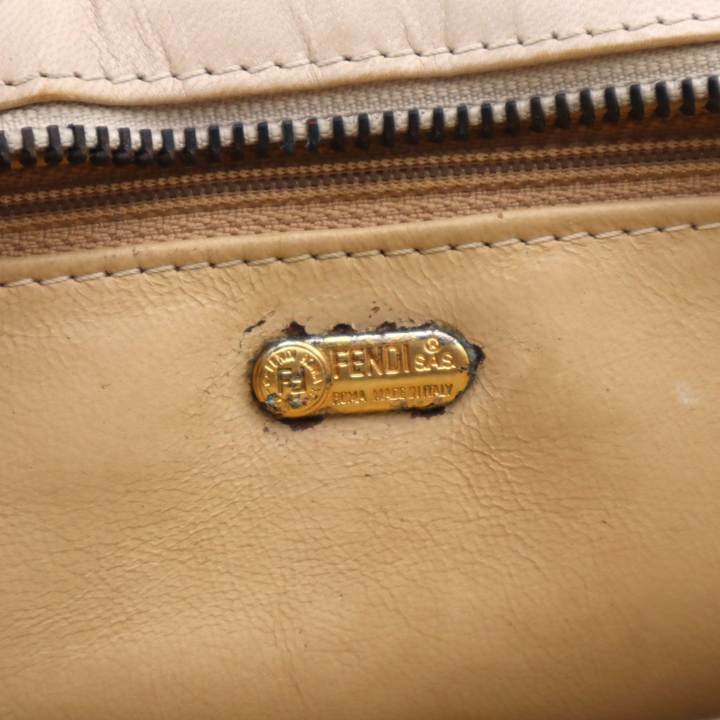 Fendi Leather Top Handle Bag