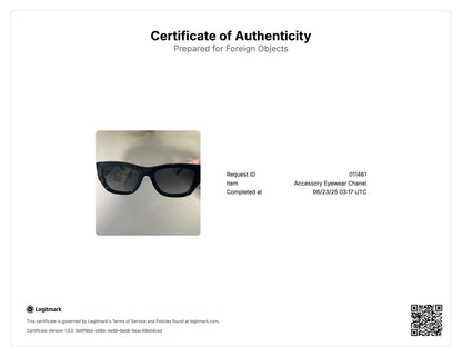 Chanel Acetate Rectangle Sunglasses