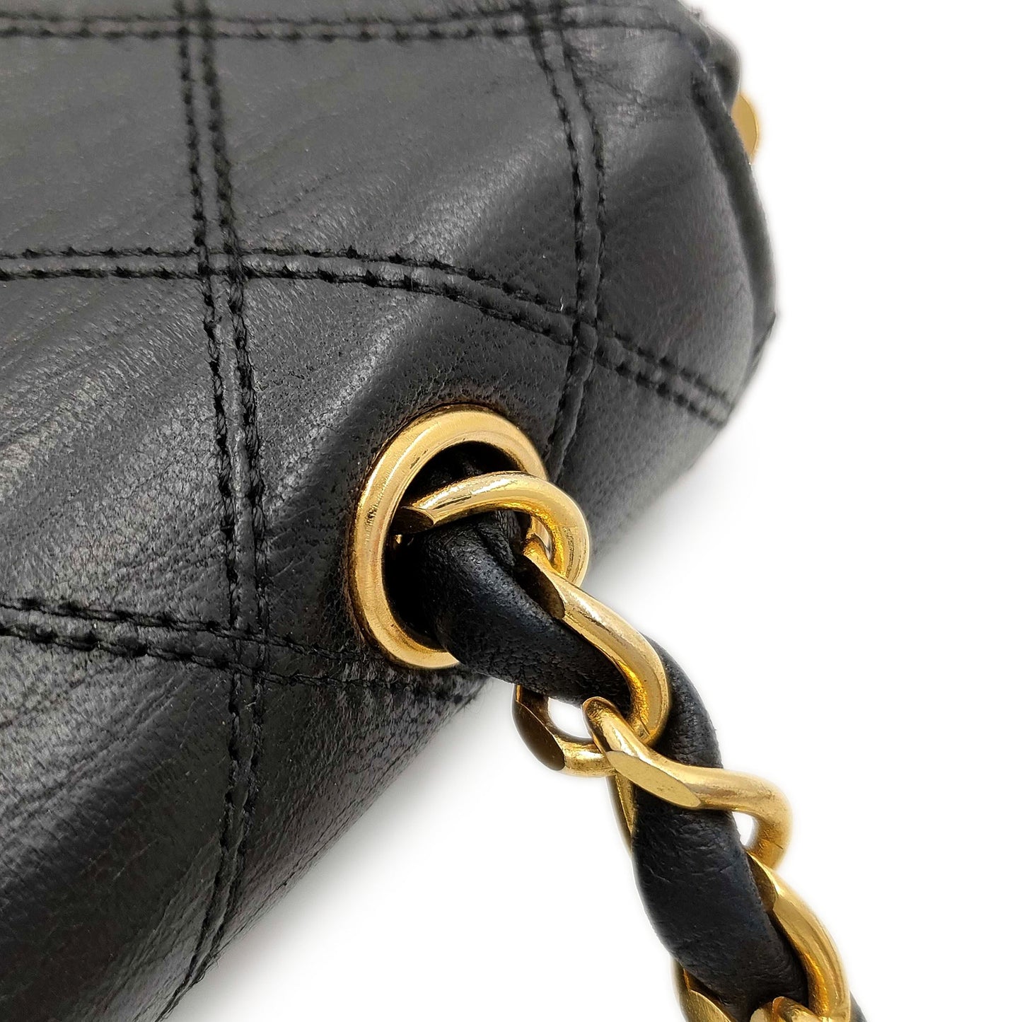 Chanel Quilted Lambskin CC Flap Chain Shoulder Bag