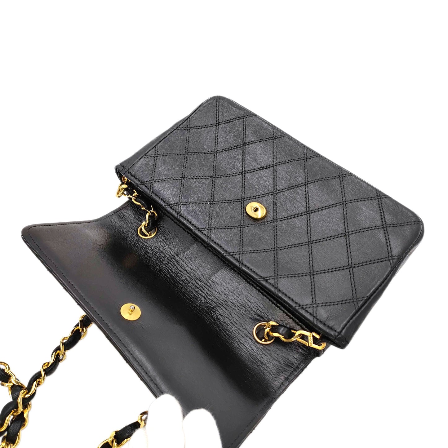 Chanel Quilted Lambskin CC Flap Chain Shoulder Bag