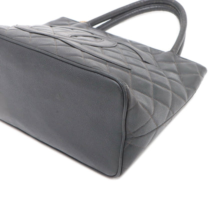 Chanel Quilted Caviar Medallion Tote Bag