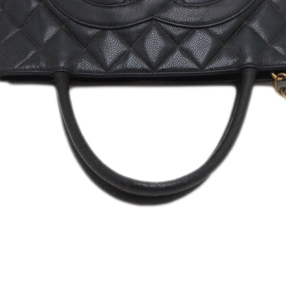 Chanel Quilted Caviar Medallion Tote Bag