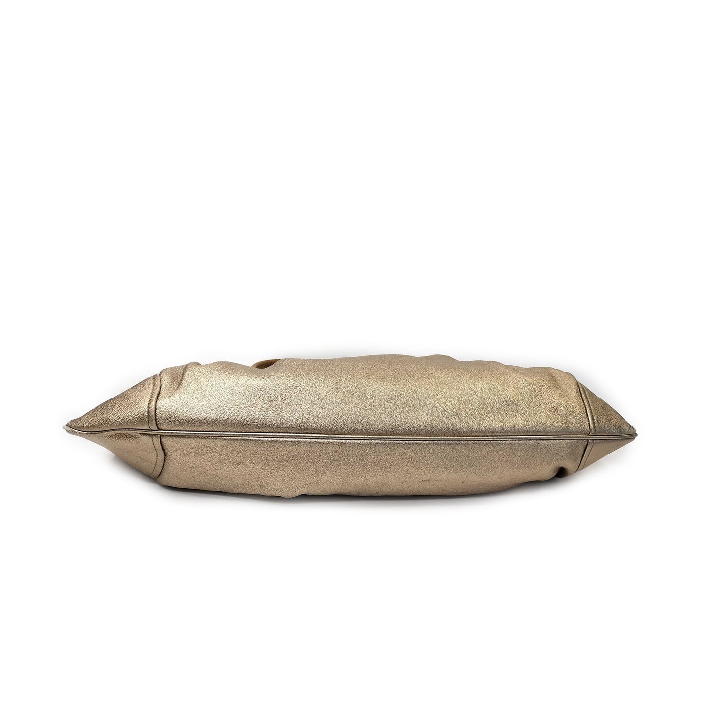 Salvatore Ferragamo Metallic Leather Gancini Marisa Shoulder Bag