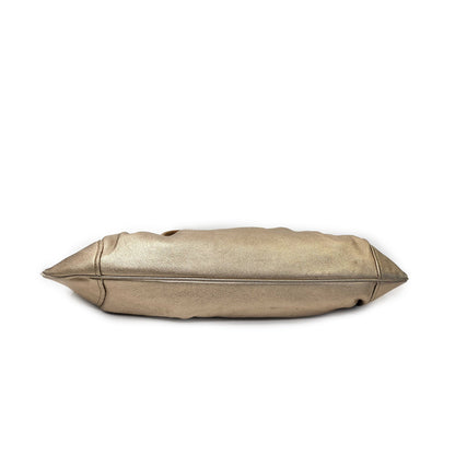 Salvatore Ferragamo Metallic Leather Gancini Marisa Shoulder Bag