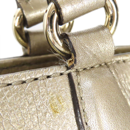 Gucci Pebbled Calfskin Soho Small Top Handle Bag