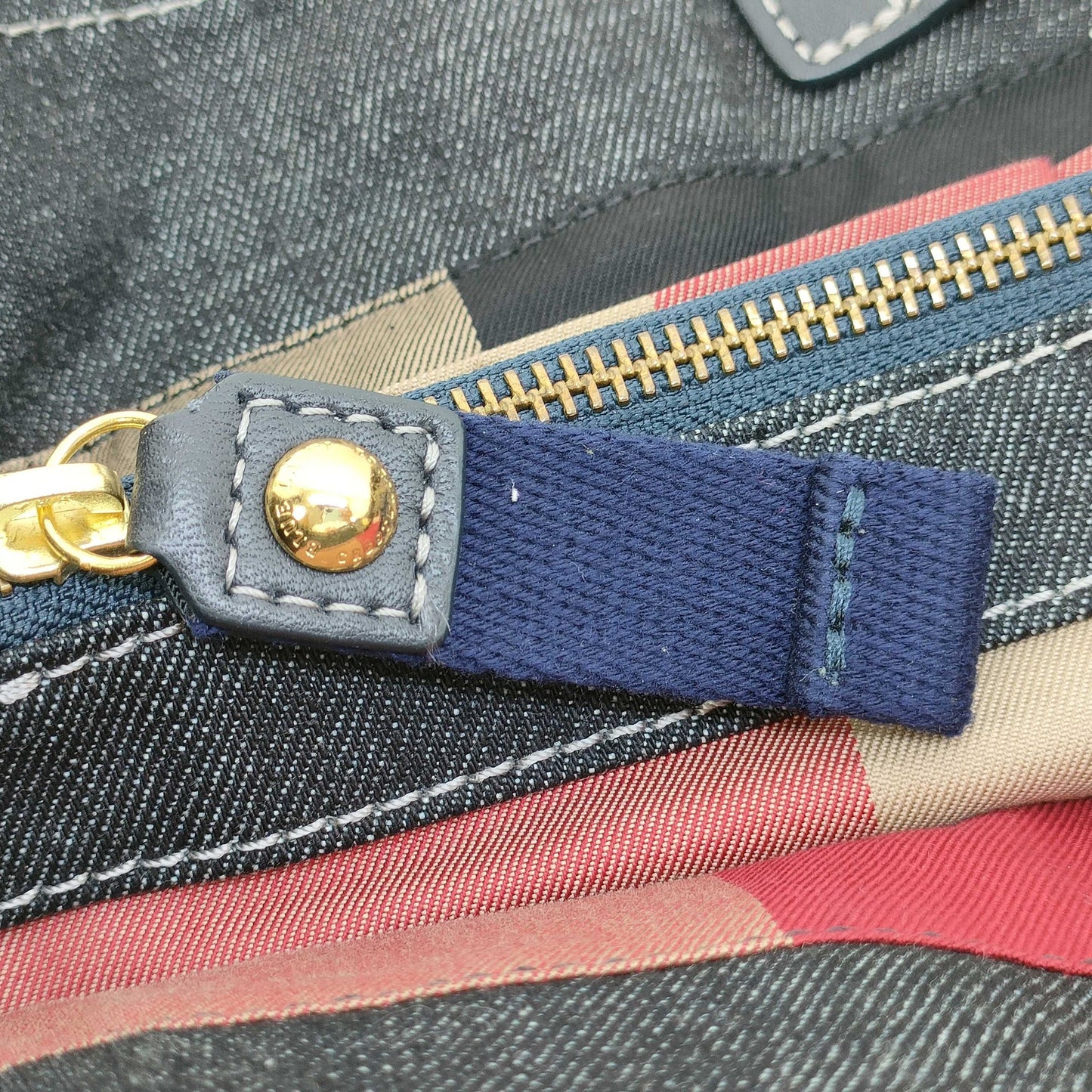 Burberry Denim Blue Label Tote Bag