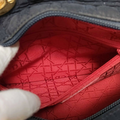 Dior Cannage Nylon Lady Dior Small Tote Bag