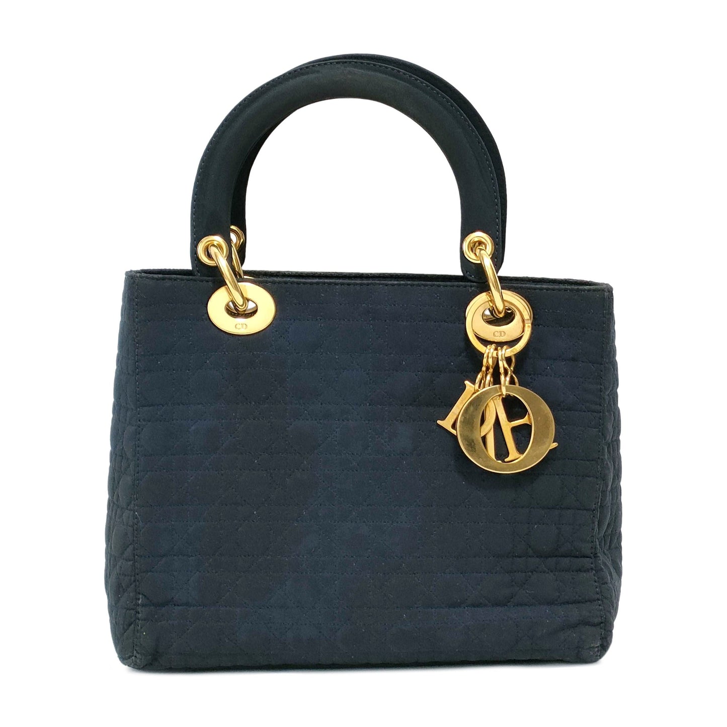 Dior Cannage Nylon Lady Dior Small Tote Bag