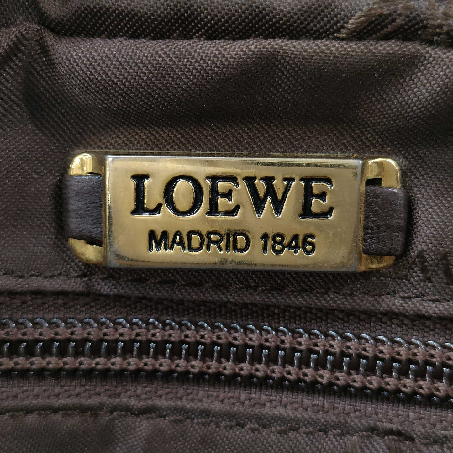 Loewe Anagram Leather Chain Shoulder Bag