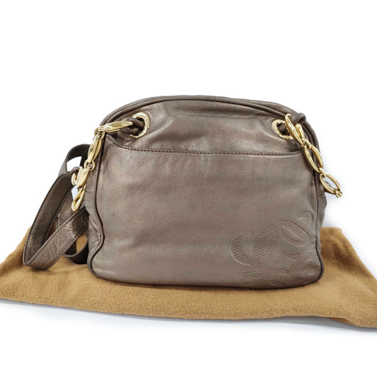 Loewe Anagram Leather Chain Shoulder Bag