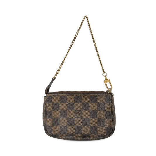 Louis Vuitton Damier Ebene Canvas Mini Pochette Accessories FL3068
