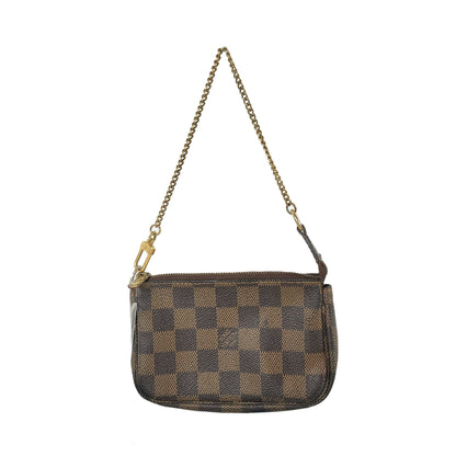 Louis Vuitton Damier Ebene Canvas Mini Pochette Accessories FL3068