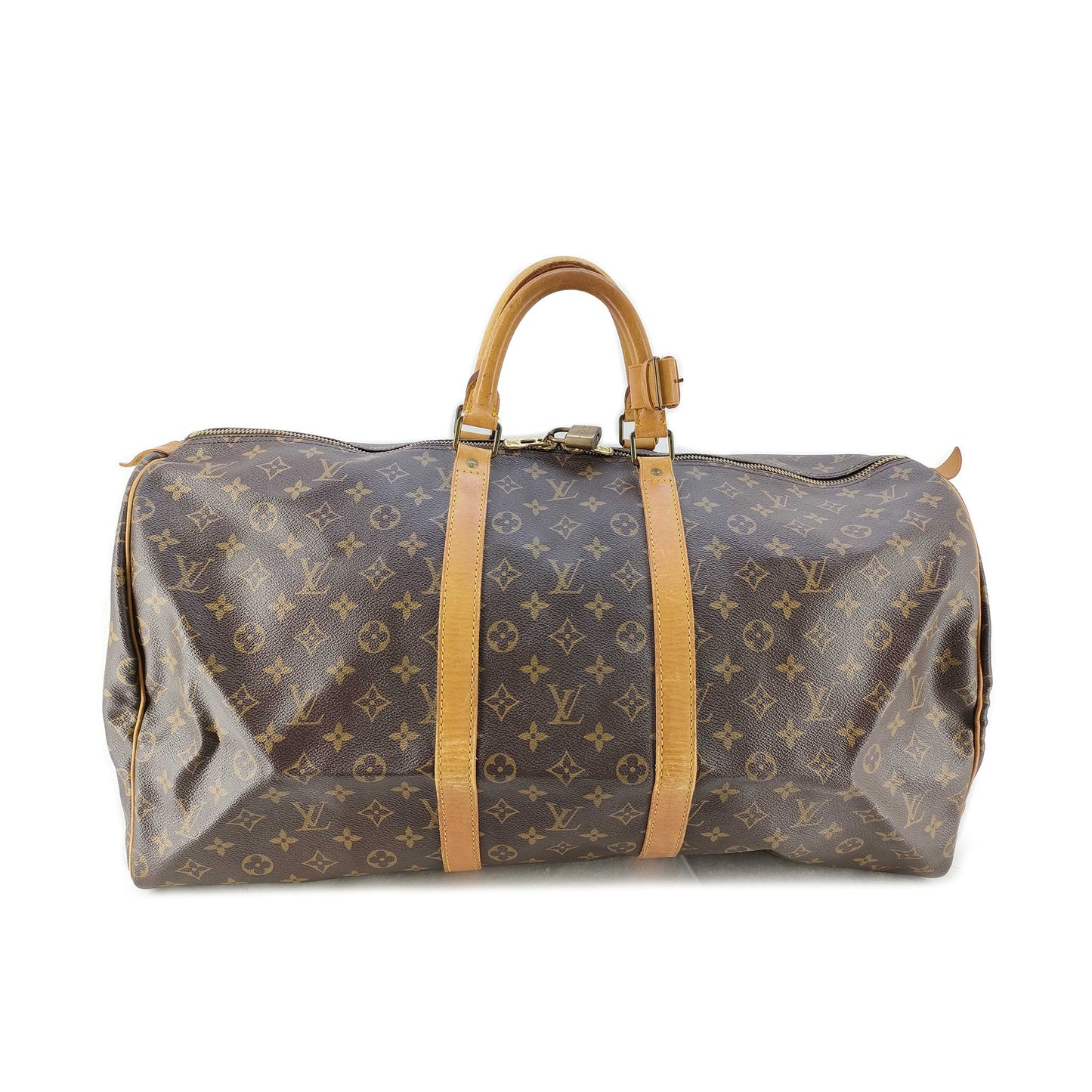 Louis Vuitton Monogram Canvas Keepall 55 Boston Travel Bag MI8901